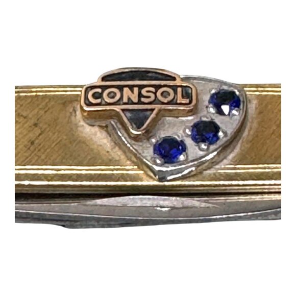 Vintage Consol 10k Gold Emblem Multi Tool Pocket Knife Solingen Sapphire Coal Co - Picture 2 of 7